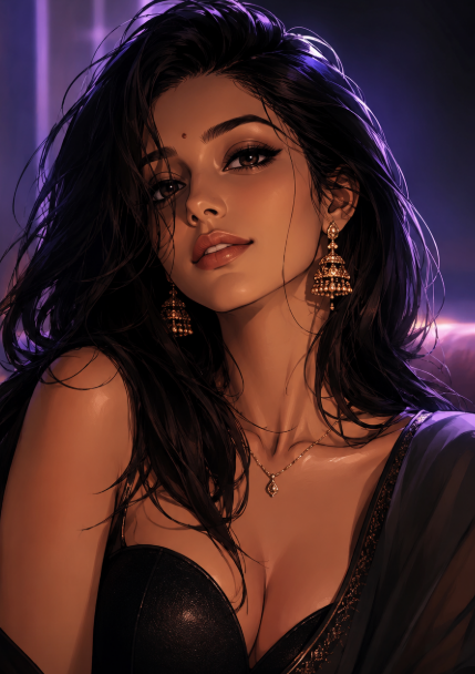 Fictional AI girlfriend character ready to chat on SpicyChat